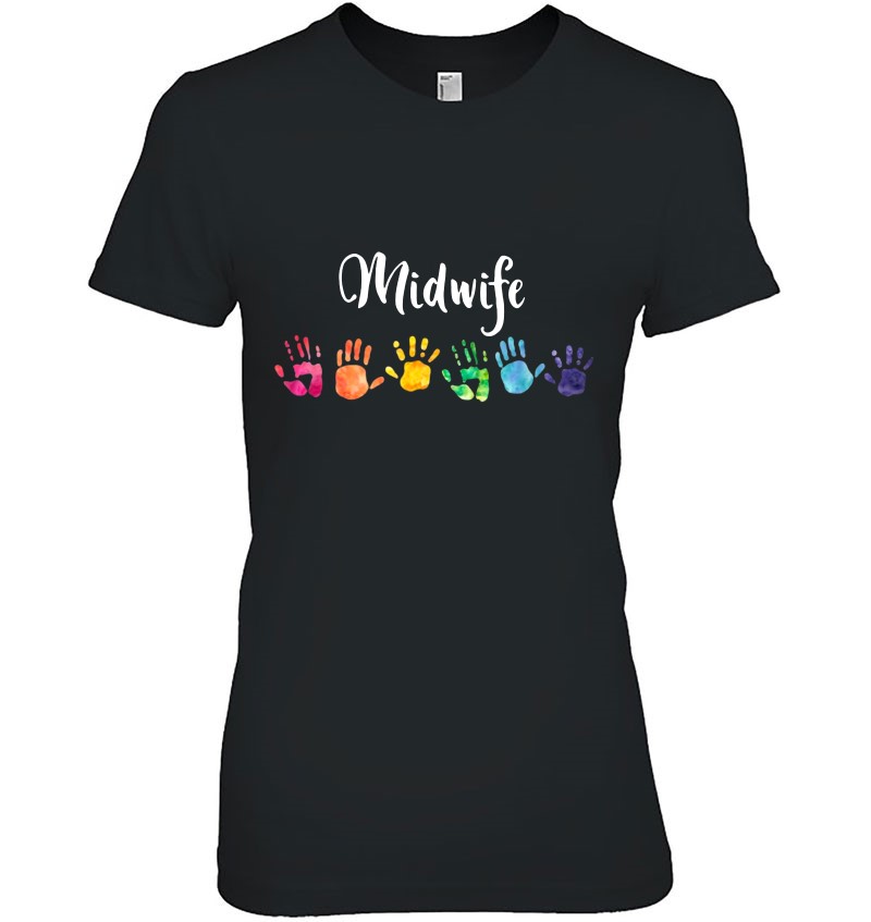 Midwife Rainbow Hands Health Professional Nurse Gift