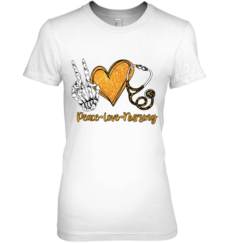 Peace-Love-Nursing Proud Healthcare Nurse Job Pride