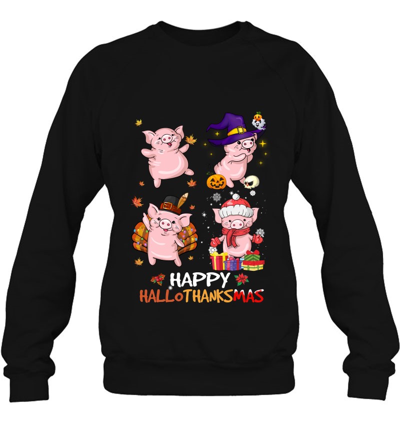 Pig Happy Hallothanksmas Halloween Thanksgiving Xmas