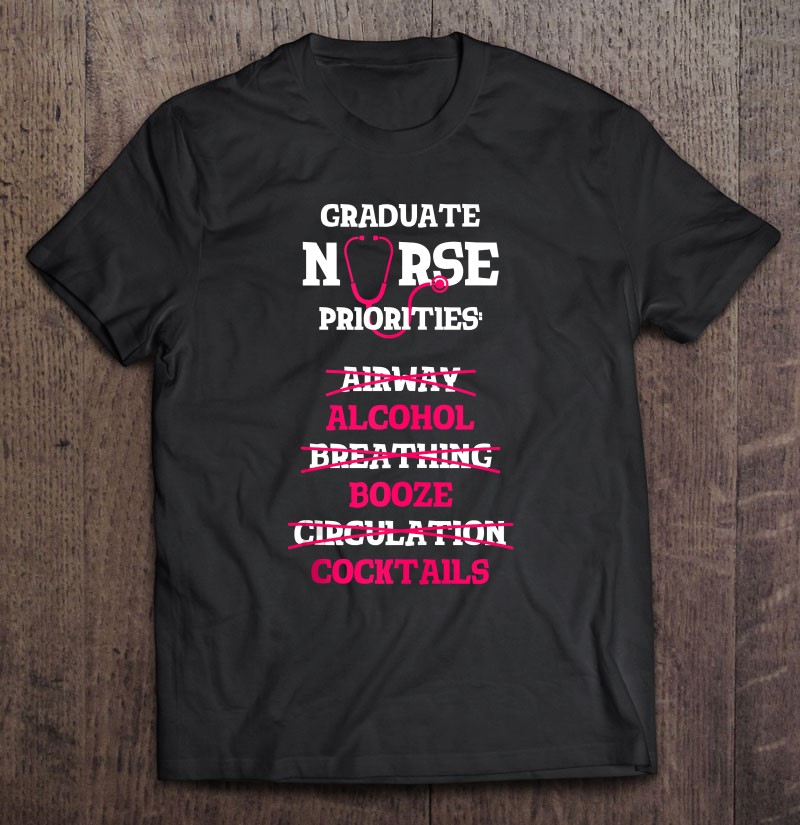 Rn Nurse Grad Alcohol Drinking Funny Nursing Graduate Gift Tank Top