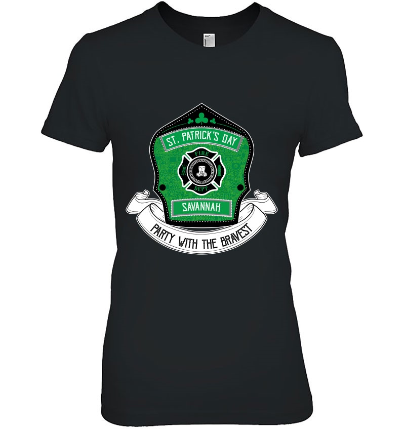Savannah Georgia Firefighter St. Patrick's Day Irish Bravest Pullover Savannah Georgia Firefighter St. Patrick's Day Irish Bravest Pullover