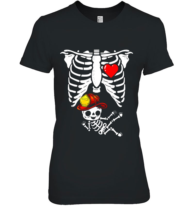 Skeleton Pregnancy X-Ray Firefighter Funny Halloween Essential