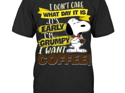 Snoopy I Want Coffee Shirt