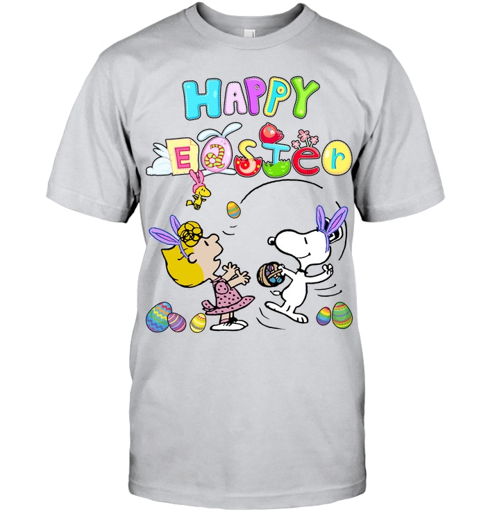 Snoopy Lucy Woodstock Happy Easter Day Shirt