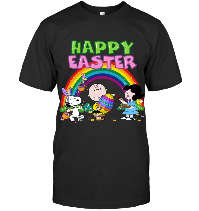 Snoopy Peanuts Friends Happy Easter Day T-Shirt