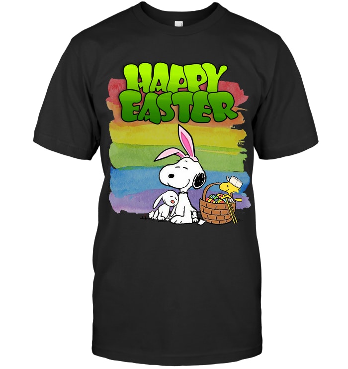 Snoopy Woodstock Colorful Happy Easter Day Shirt
