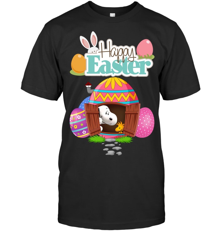 Snoopy Woodstock Happy Easter in Easter House Shirt