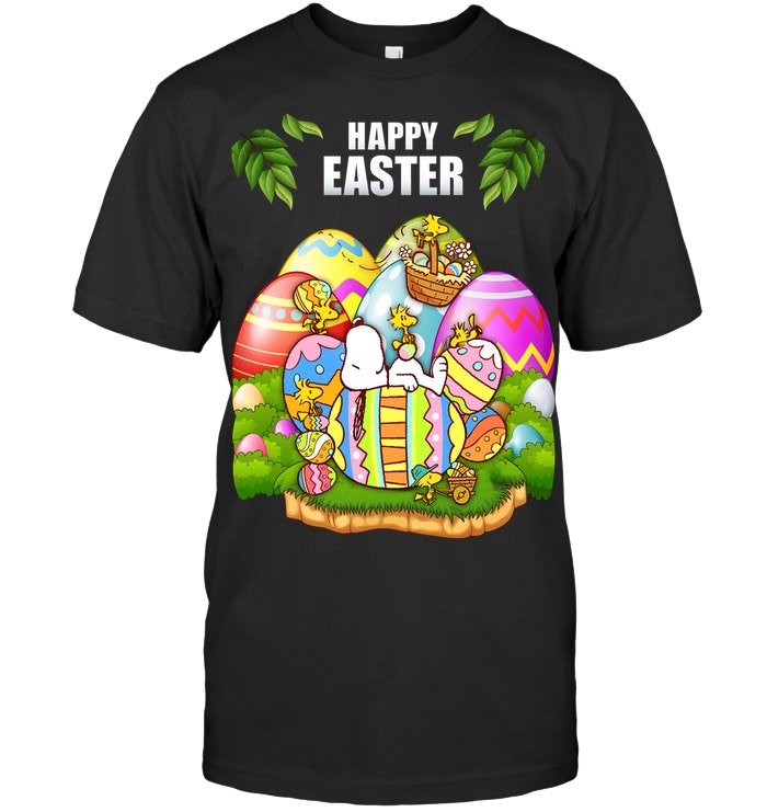 Snoopy Woodstock Happy Easter Tropical Shirt