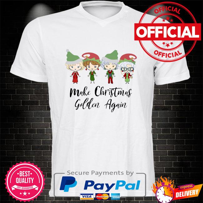 The Golden Girls chibi Make Christmas golden again Shirt sweater