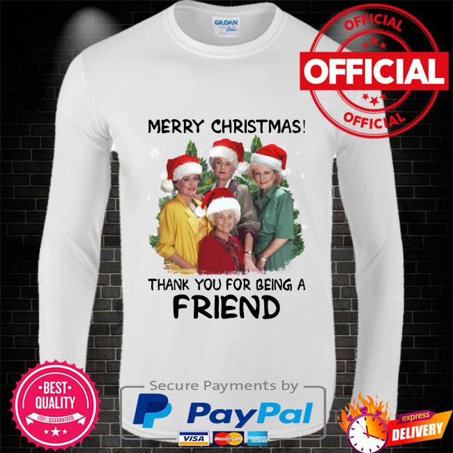 The Golden Girls Merry Christmas Thank you for being a friend sweater