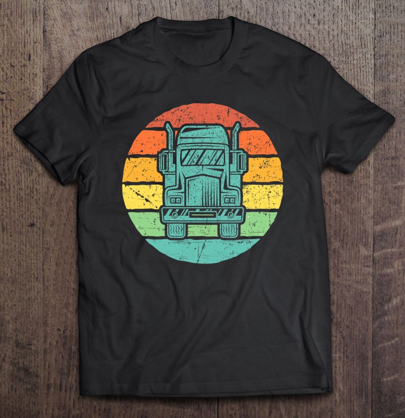 Truck Driver 18 Wheeler Retro Vintage Semi Trailer