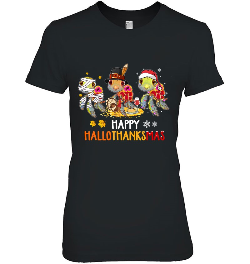 Turtles Halloween And Merry Christmas Happy Hallothanksmas