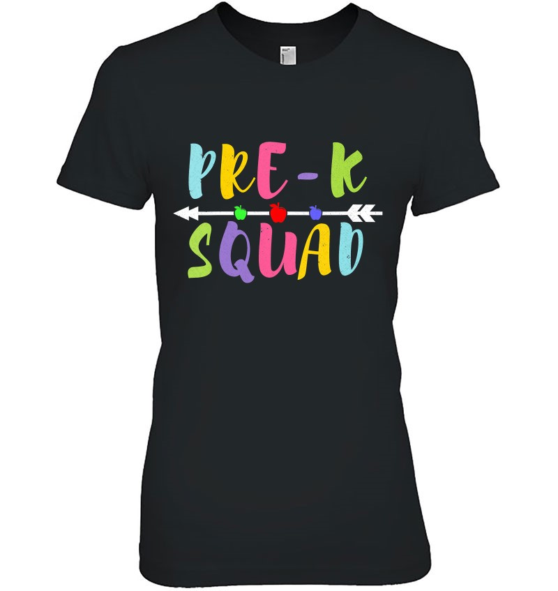 Womens Pre-K Squad Preschool Teachers Students Back To School V-Neck