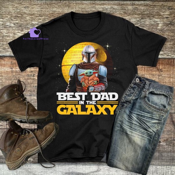 Disney Star Wars Mandalorian Best Dad In The Galaxy T-Shirt