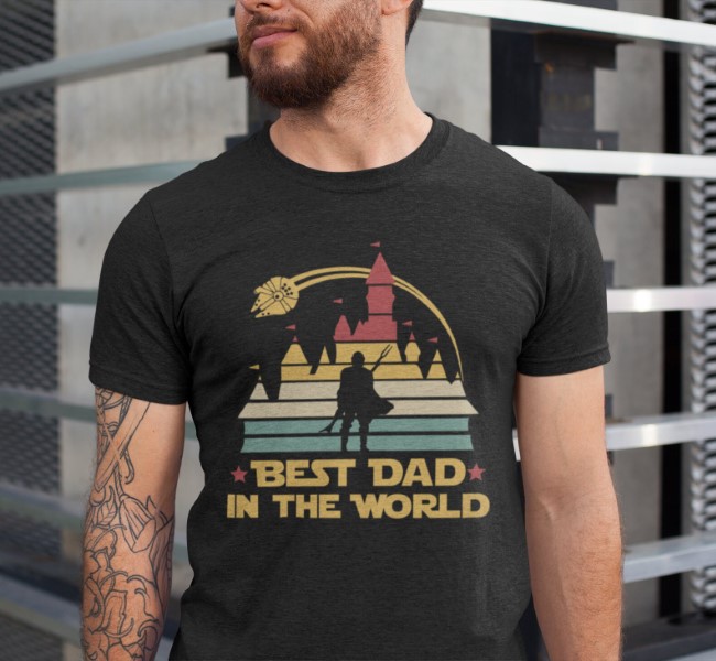 Fathers Day Gift Best Dad In The Galaxy Shirt