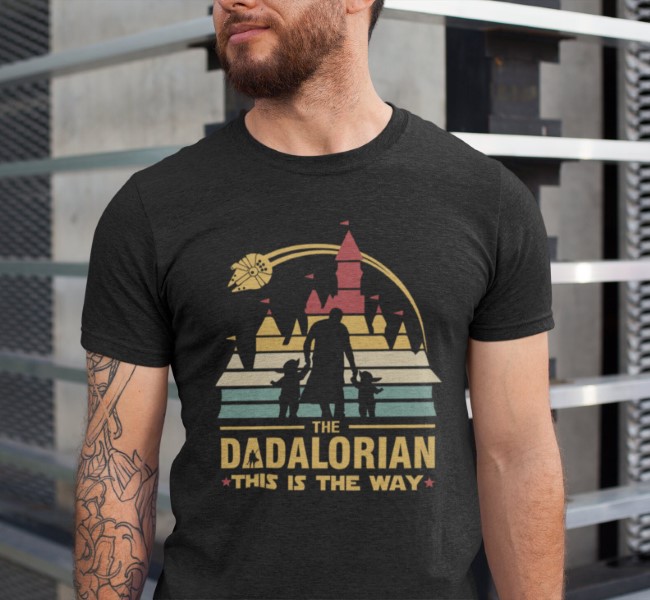 The Dadalorian and two yoda child Star Wars Shirt