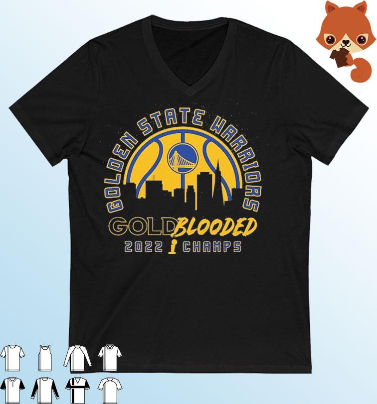 Golden State Warriors Gold Blooded 2022 NBA Finals Champs Unisex Shirt