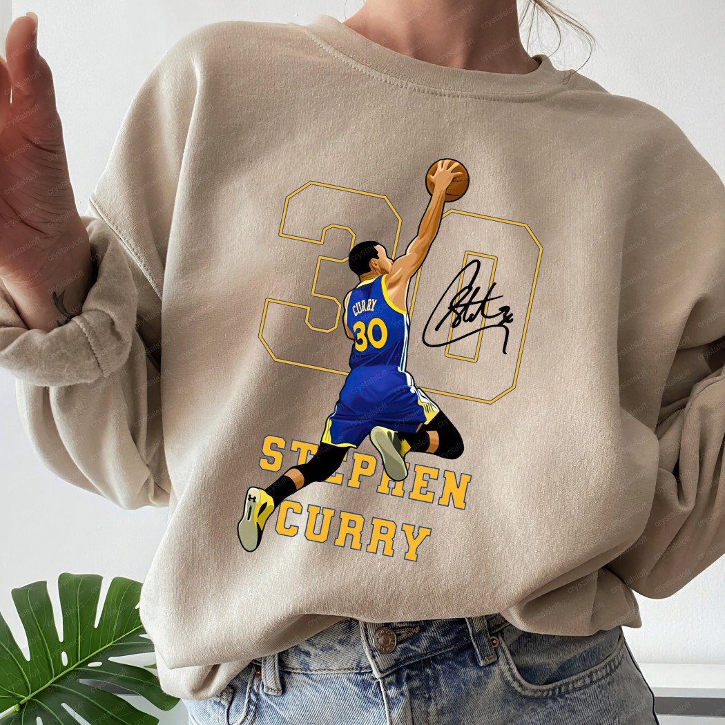 Golden State Warriors Stephen Curry Dunk Signature T-Shirt