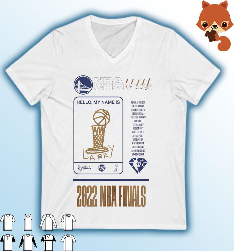NBA Champs 2022 Golden State Warriors Names Rosters Unisex Shirt