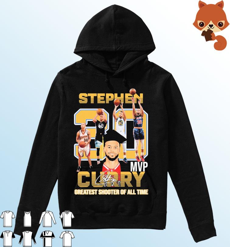Stephen Curry MVP NBA Finals 2022 Greatest Shooter Of All Time Signatures Unisex Shirt