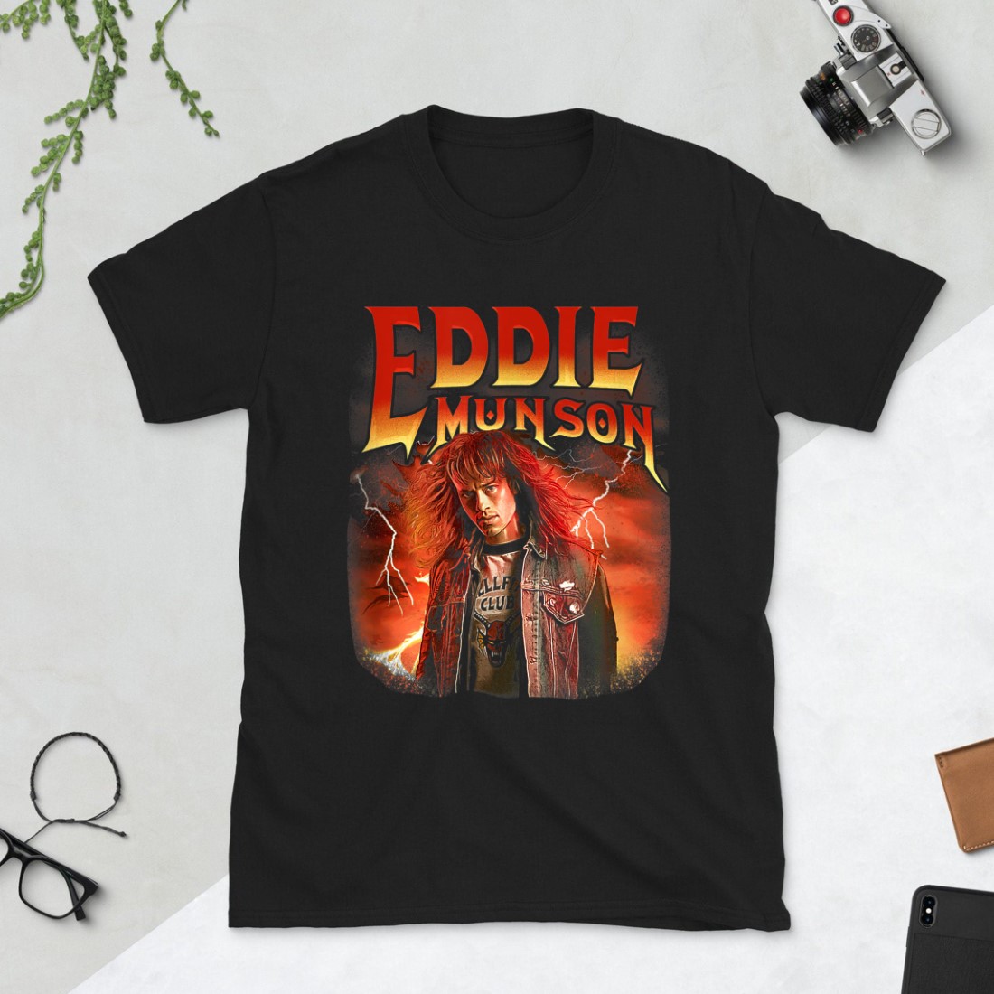 Stranger Things 4 Characters Eddie Munson Fan Gift T-shirt - Hersmiles