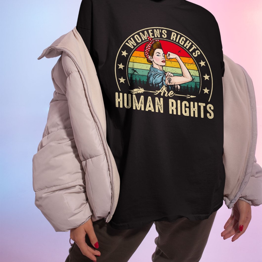 Women’s Rights Are Human Rights Rosie Leopard Women Pro Choice T Shirt