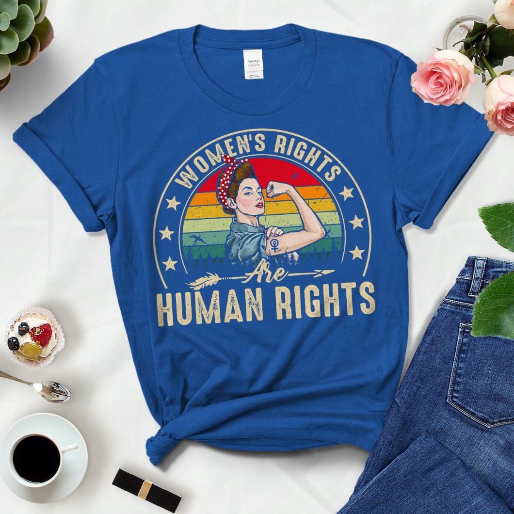 Women’s Rights Are Human Rights Rosie Leopard Women Pro Choice T Shirt