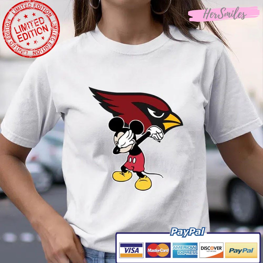 Arizona Cardinals NFL Football Dabbing Mickey Disney Sports T Shirt ...