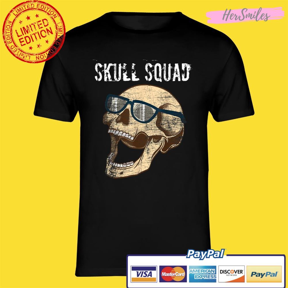 Bones Skull Squad Skeleton Halloween Horror Movies Unisex T-Shirt