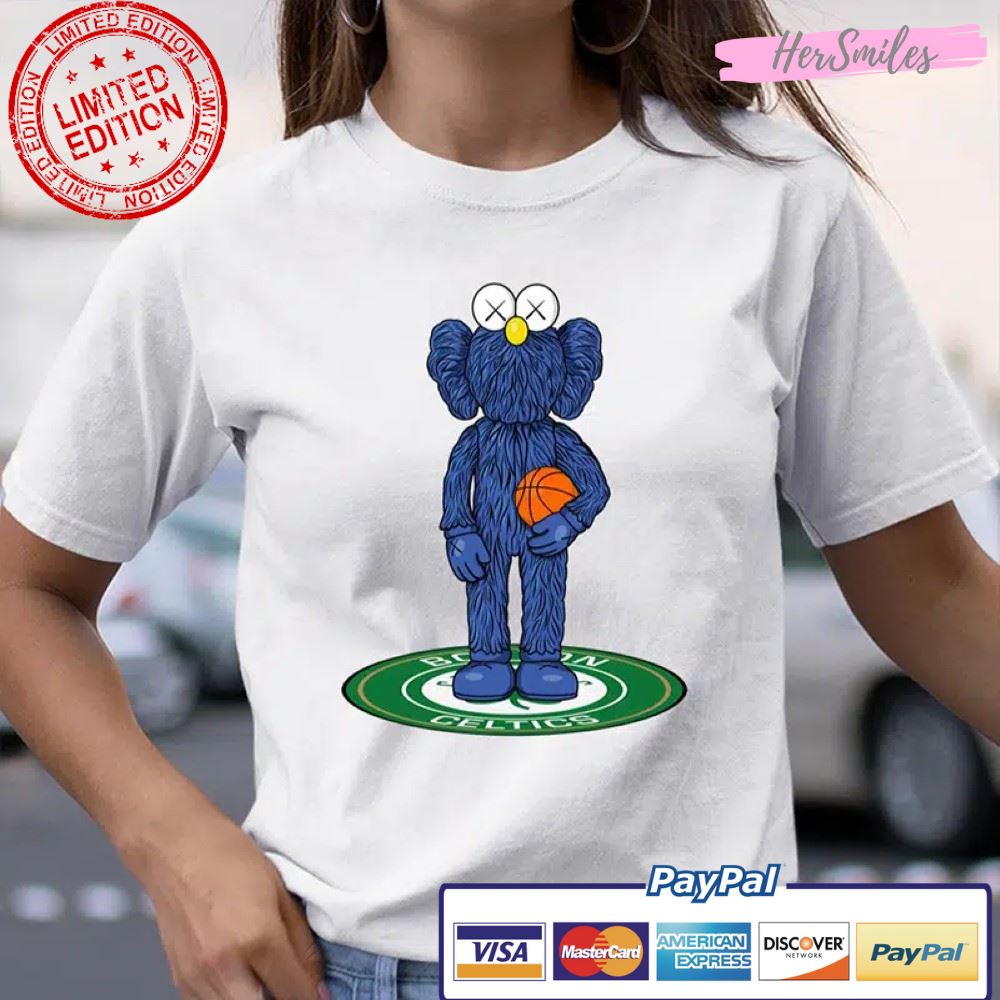 Boston Celtics Kaws Bff Blue Figure T Shirt