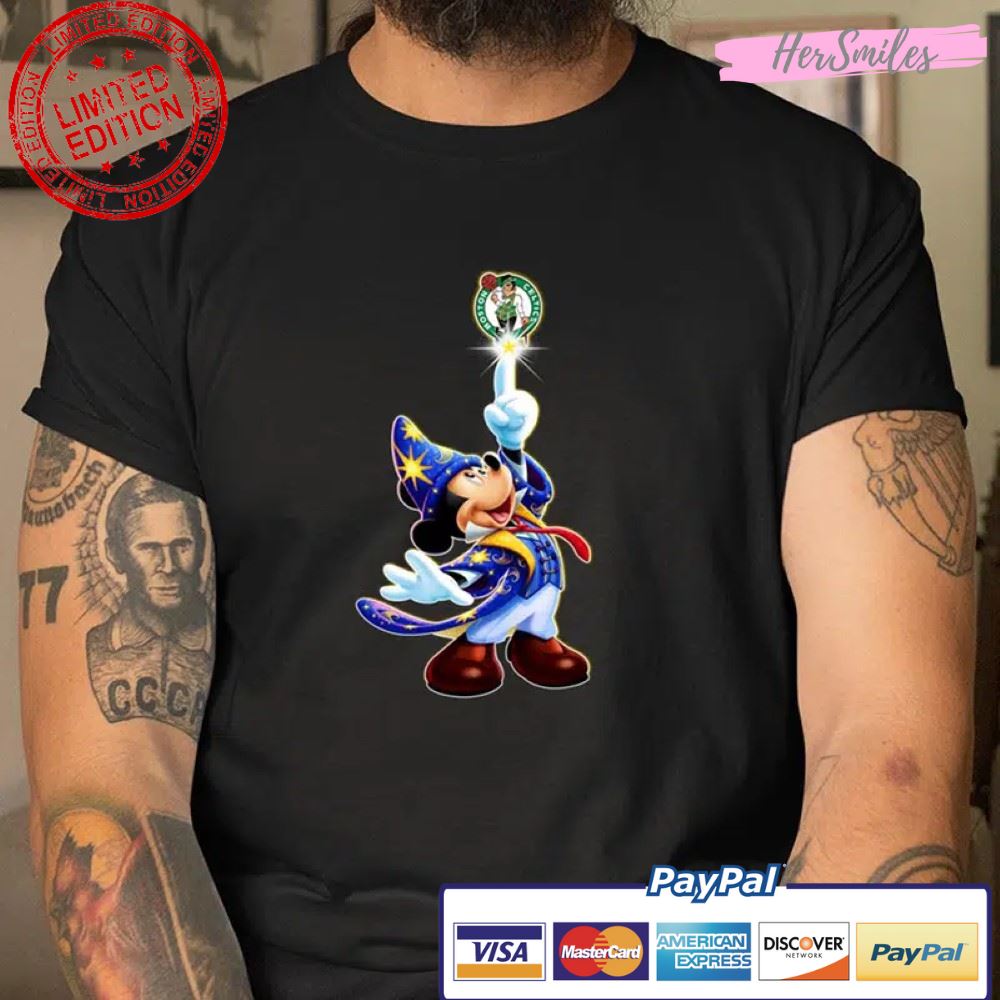 Boston Celtics Magic Mickey Disney T Shirt