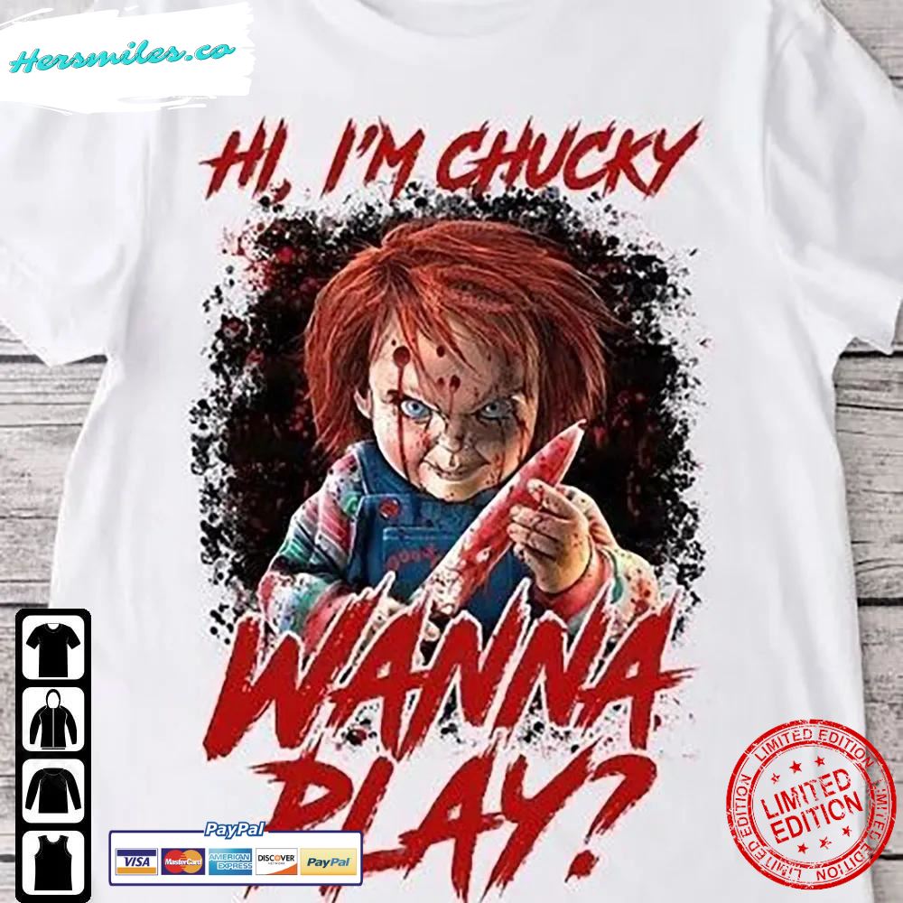 Chucky Horror Halloween Shirt I Am Chucky Wanna Play T-Shirt