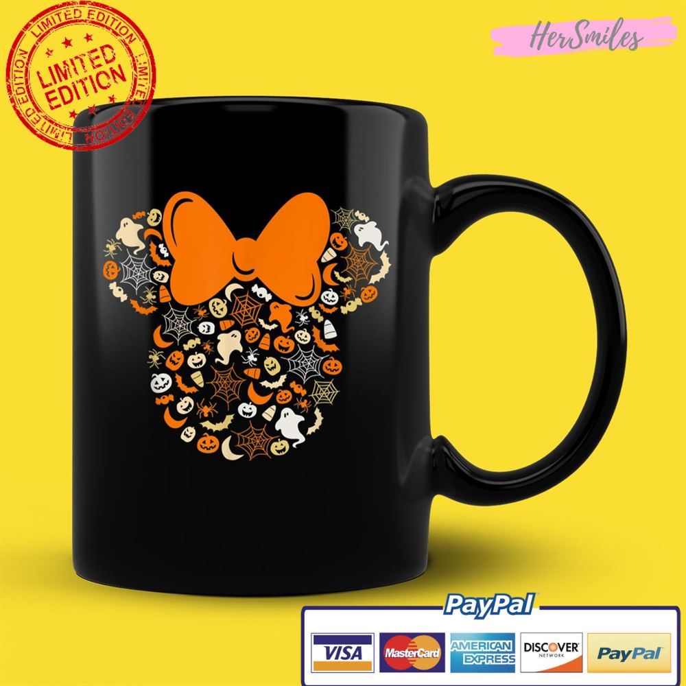 Disney Minnie Mouse Halloween Ghosts Pumpkins Spiders Unisex T-Shirt Disney Minnie Mouse Halloween Ghosts Pumpkins Spiders Unisex T-Shirt