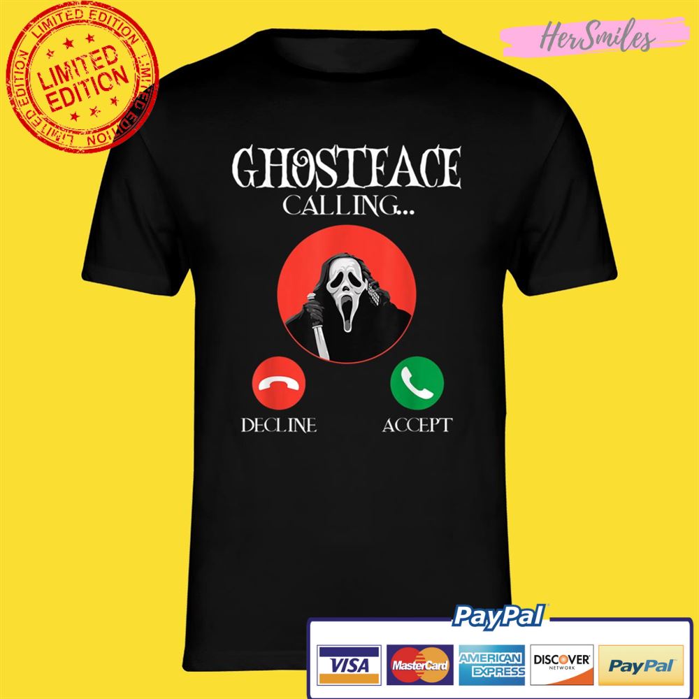 Ghostface Calling Halloween Funny Shirt