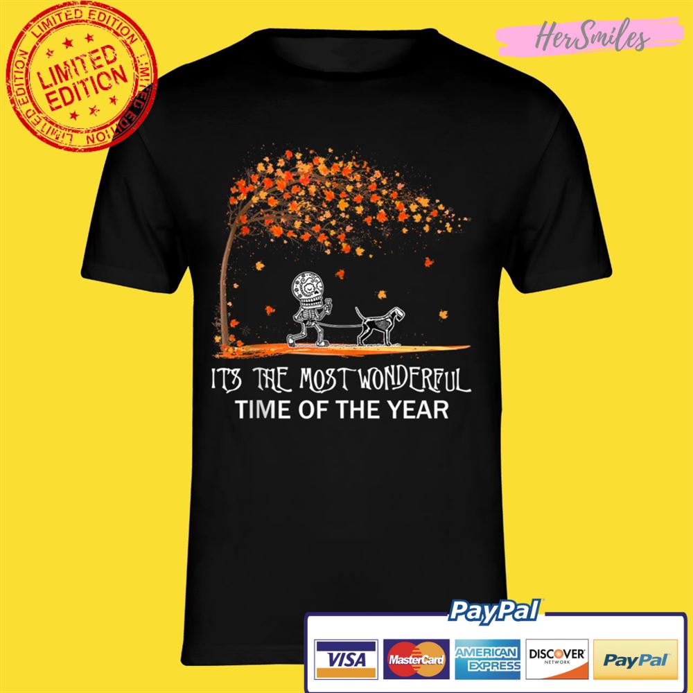 Halloween It’s The Most Wonderful Funny Schnauzer For Kids Teen Love Shirt