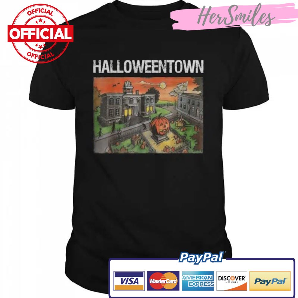 Halloween Town in University Pumpkin And Ghost T-Shirt