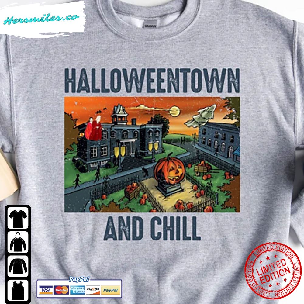 Halloweentown University Sweatshirt And Chill T-Shirt