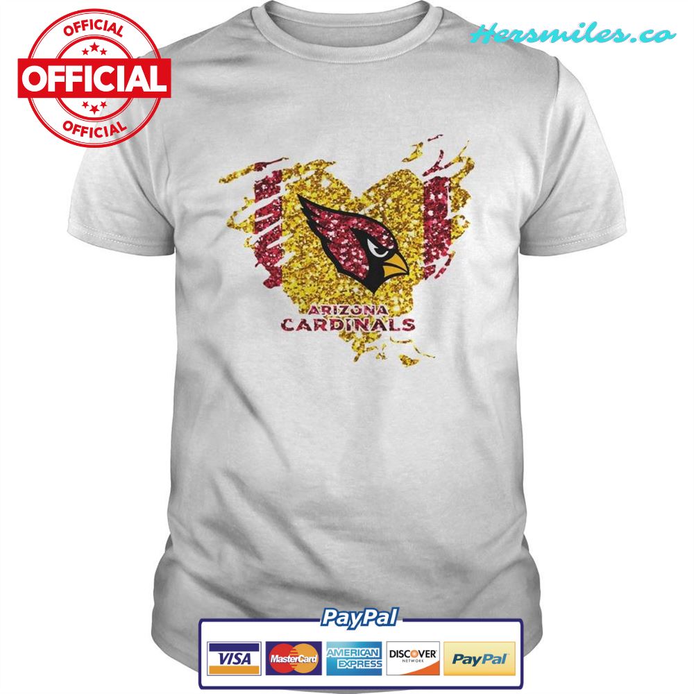 Heart Diamond Arizona Cardinals Shirt