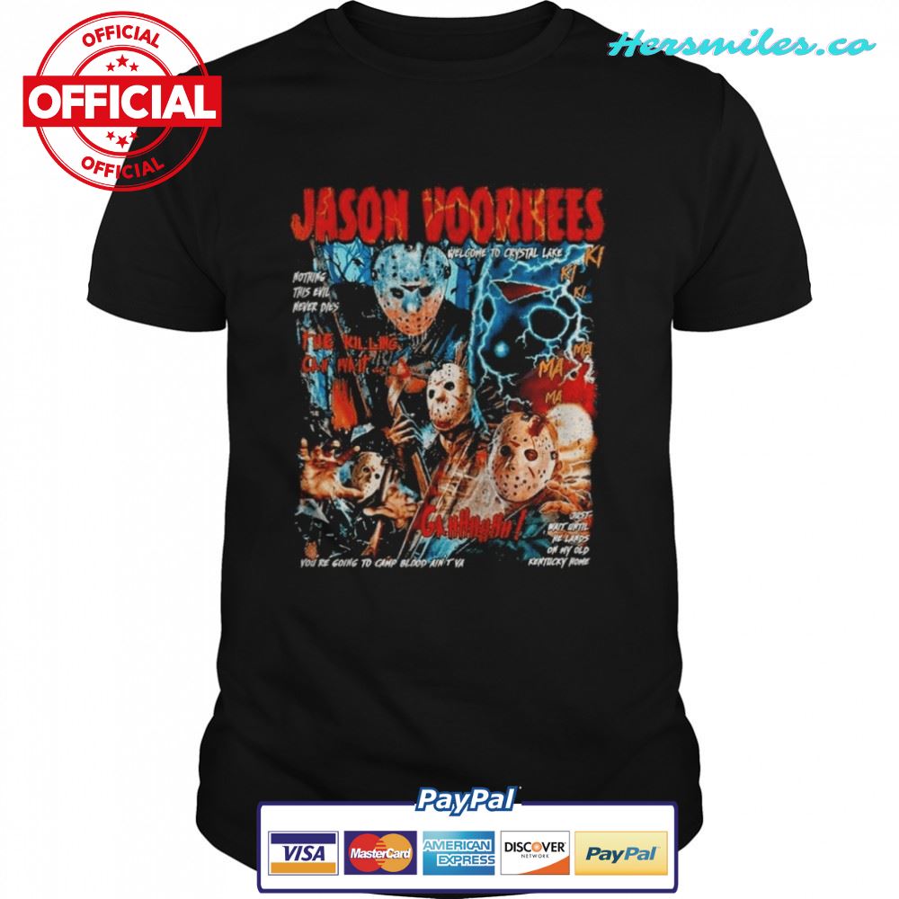 Jason Voorhees Horror Movie Fan Style 2022 Retro T-shirt
