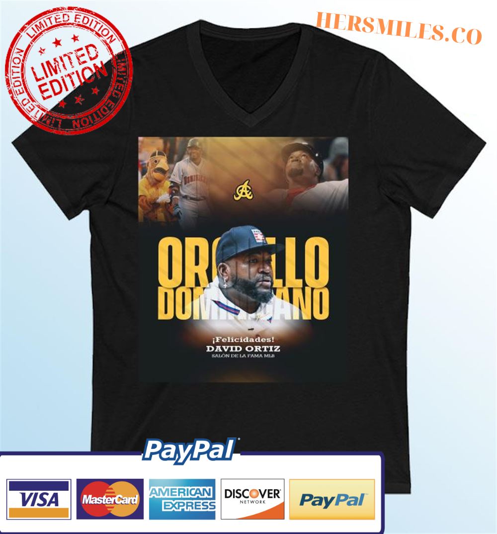 Orgullo Dominicano Hall Of Fame David Ortiz Graphic T-Shirt