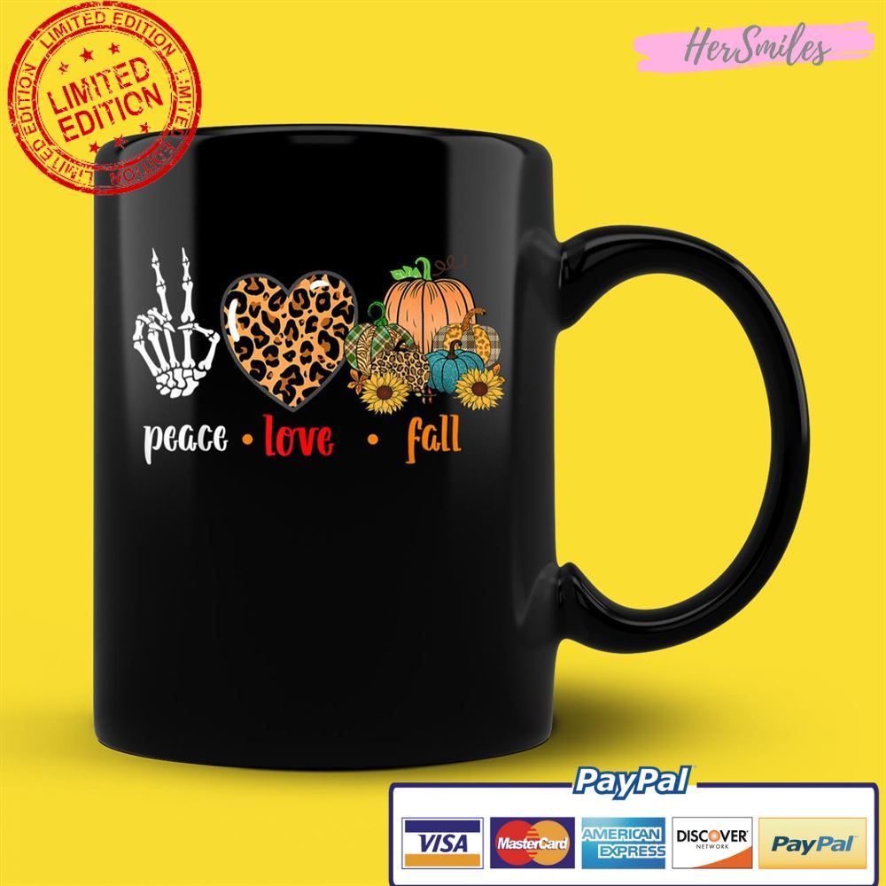 Peace Love Fall Leopard Pumpkin Halloween Sunflower Women Unisex T-Shirt Peace Love Fall Leopard Pumpkin Halloween Sunflower Women Unisex T-Shirt