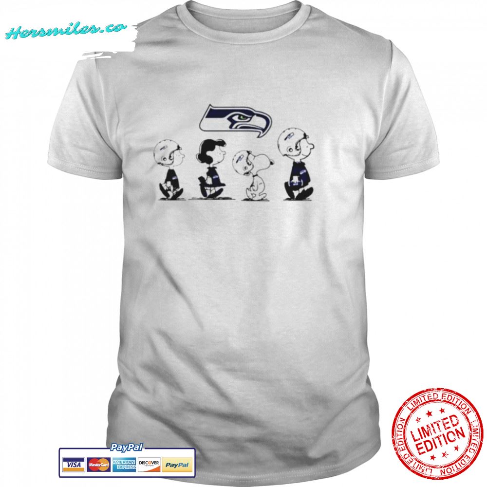 Seattle Seahawks Snoopy Charlie Brown Super Bowl Peanuts shirt