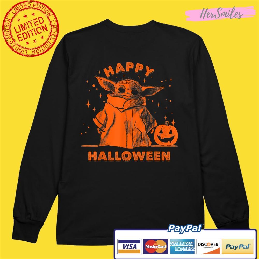 Star Wars The Mandalorian The Child Happy Halloween Unisex T-Shirt