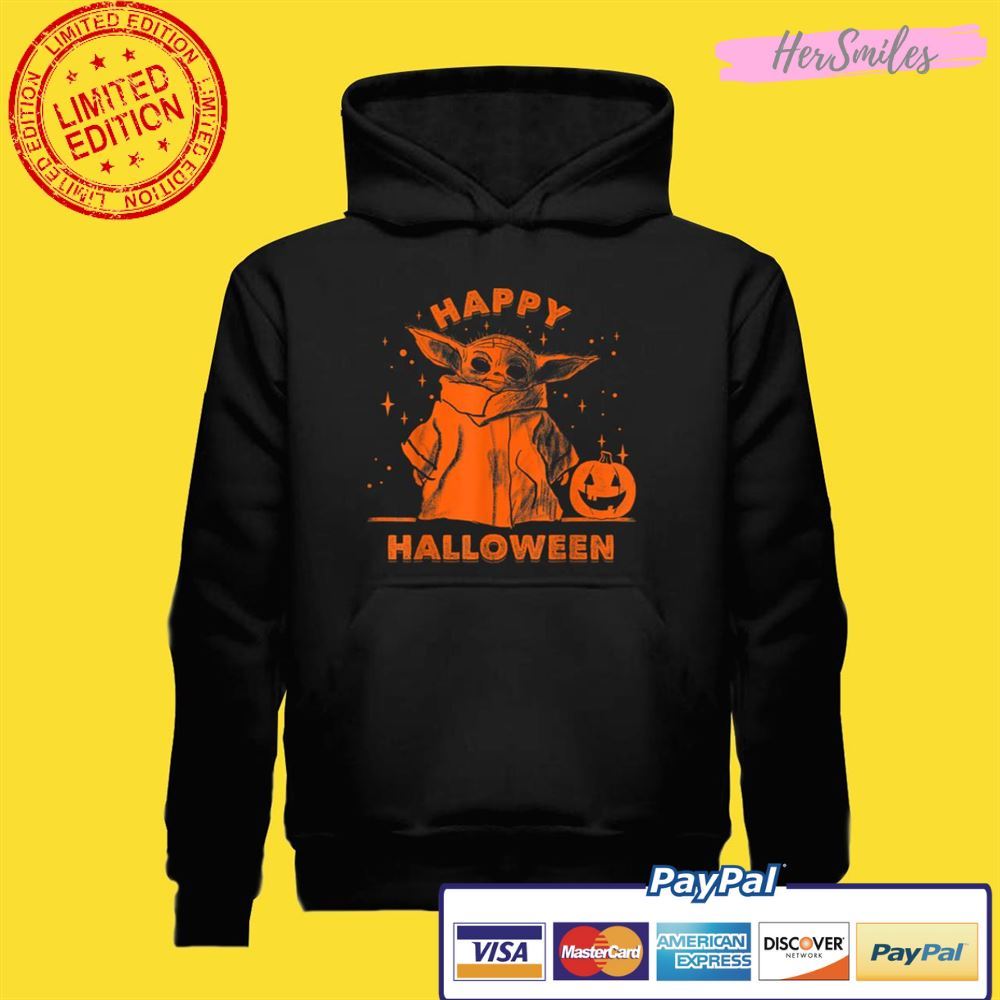 Star Wars The Mandalorian The Child Happy Halloween Unisex T-Shirt Star Wars The Mandalorian The Child Happy Halloween Unisex T-Shirt