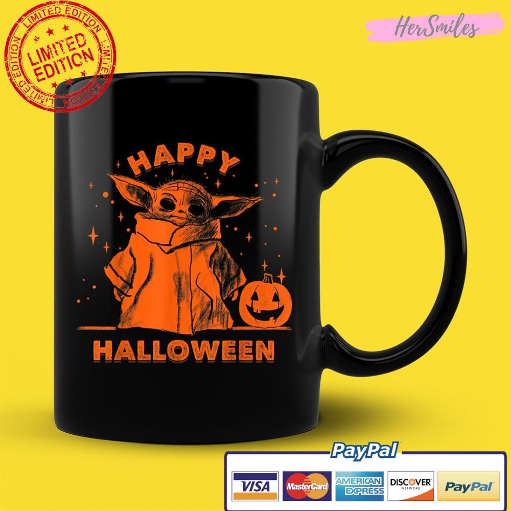 Star Wars The Mandalorian The Child Happy Halloween Unisex T-Shirt Star Wars The Mandalorian The Child Happy Halloween Unisex T-Shirt