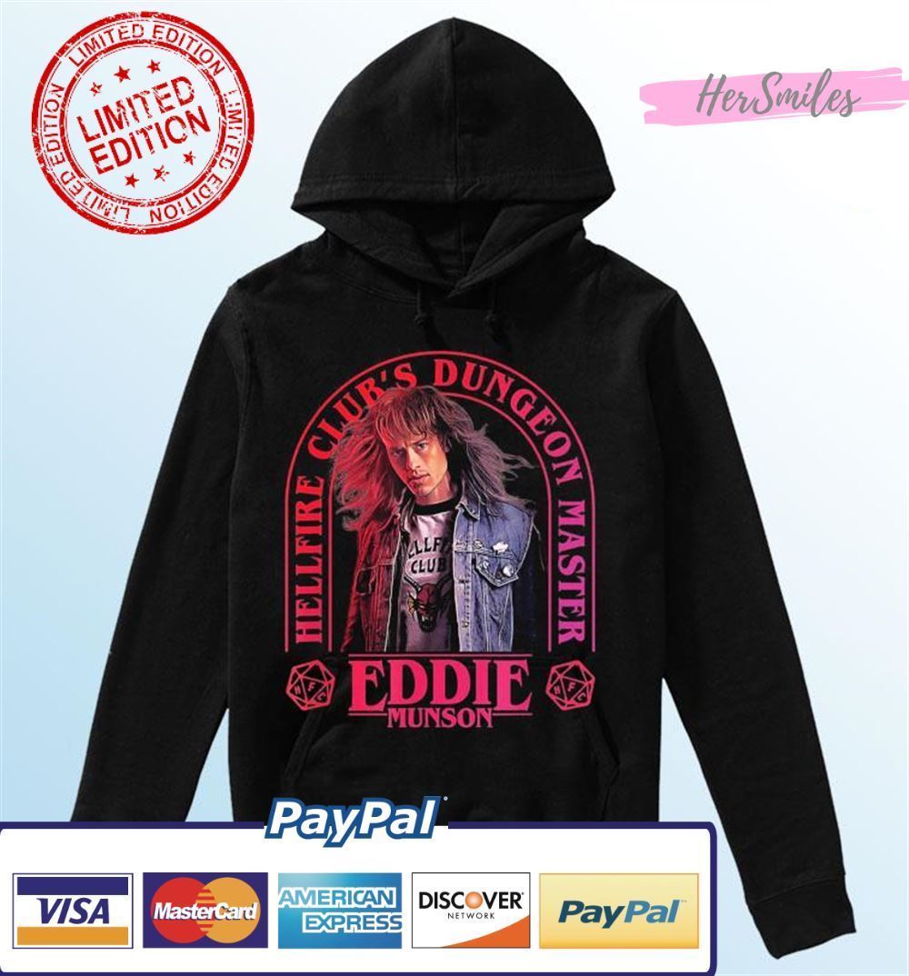 Stranger Things 4 Eddie Munson Hellfire Club Dungeon Master Graphic T-Shirt