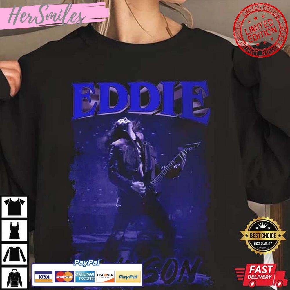 Stranger Things Vintage Eddie Munson Playing Guitar T-Shirt