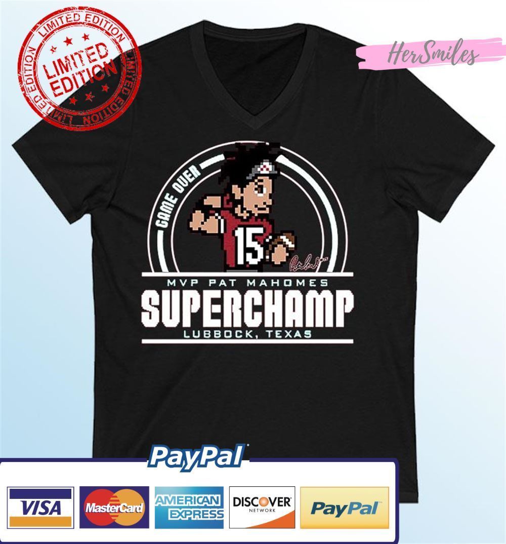 Texas Tech Red Raiders Patrick Mahomes MVP Superchamp Graphic T-Shirt