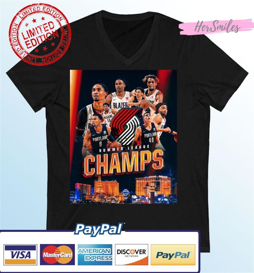 The Summer League Champs 2022 Portland Trail Blazers Graphic T-Shirt