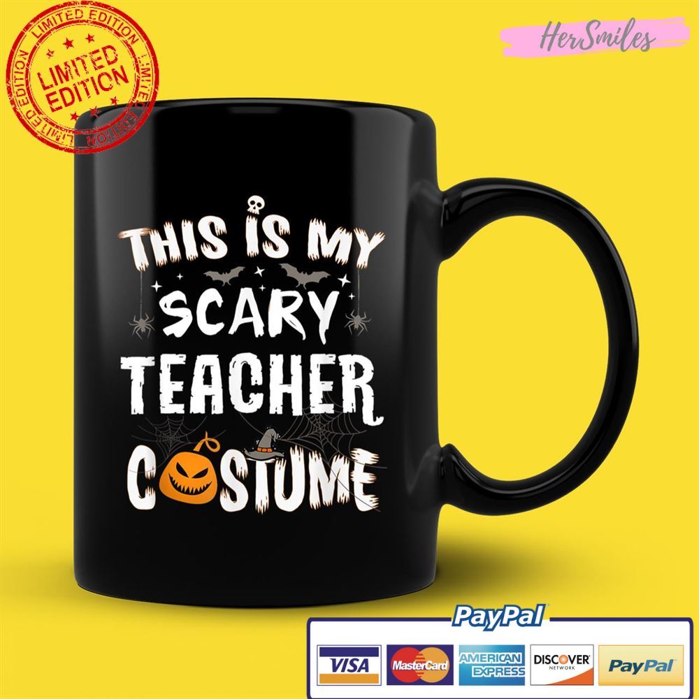 This Is My Scary Teacher Costume Halloween Funny School Tee This Is My Scary Teacher Costume Halloween Funny School Tee
